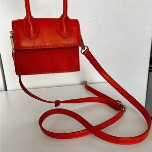 Orange mini purse